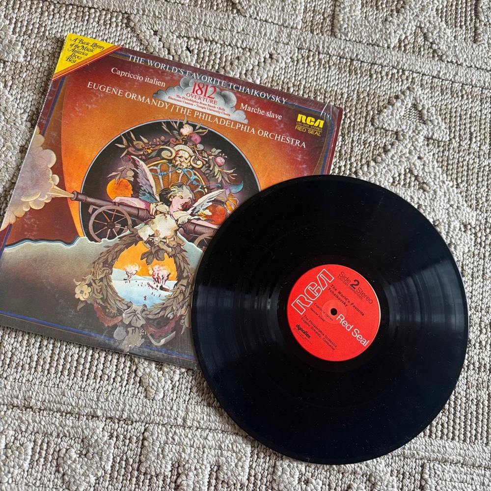 vintage vinyl LP record Tchaikovsky by Eugene Ormandy The Philly orchestra 1972